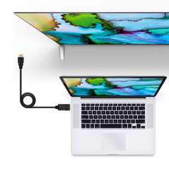 Nanocable 10.15.4302 cavo e adattatore video 2 m DisplayPort HDMI tipo A (Standard) Nero