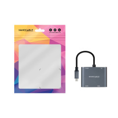 Nanocable 10.16.4304 adattatore grafico USB Grigio