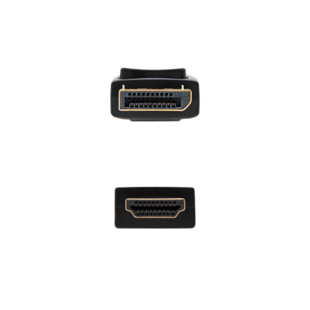 Nanocable 10.15.4300 cavo e adattatore video 0,5 m DisplayPort HDMI Nero
