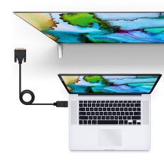 Cable displayport a dvi nanocable 2m negro -  macho - macho