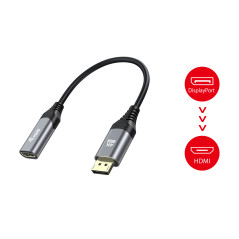 Equip Adattatore da DisplayPort 1.2 a HDMI, 4K 60Hz