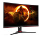 Monitor led 23.6 pulgadas aoc c24g2ae fhd 165hz 1ms 2x hdmi 2x dp curvo