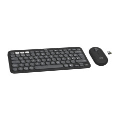 Logitech 920-012227 tastiera Mouse incluso Universale RF senza fili + Bluetooth QWERTY Spagnolo Grafite