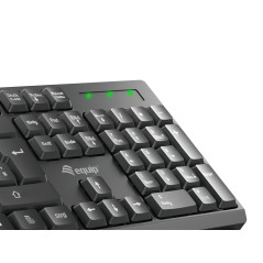 Equip 245221 tastiera Mouse incluso Ufficio RF Wireless QWERTY Spagnolo Nero