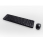 Teclado + mouse logitech mk220 wireless inalambrico negro portugues