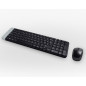 Teclado + mouse logitech mk220 wireless inalambrico negro portugues