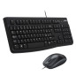 Teclado + mouse raton logitech desktop mk120 usb italiano