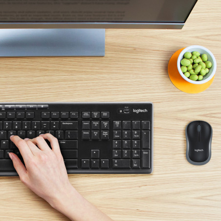 Teclado + mouse logitech mk270 wireless inalambrico ingles