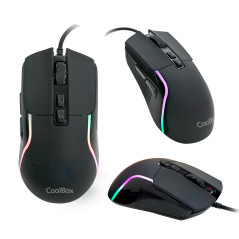 CoolBox Pack gaming DeepX-Wing 2 tastiera Mouse incluso USB QWERTY Spagnolo Nero