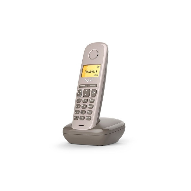 Telefono fijo inalambrico gigaset a170 marron 50 numeros agenda -  10 tonos