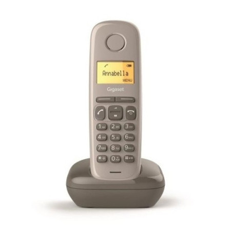 Telefono fijo inalambrico gigaset a170 marron 50 numeros agenda -  10 tonos