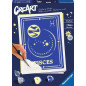Kit para pintar con nmeros ravensburger creart serie trend d zodiac: piscis
