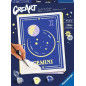 Kit para pintar con nmeros ravensburger creart serie trend d zodiac: geminis