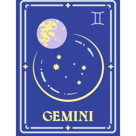 Kit para pintar con nmeros ravensburger creart serie trend d zodiac: geminis