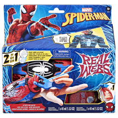 Marvel Spider-Man Hasbro , Real Webs Ultimate Blaster, Blaster di ragnatele, blaster 2 in 1, giocattolo per i giochi