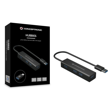 Hub usb 3.0 conceptronic hubbies06b 4 puertos