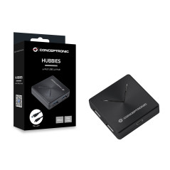 Conceptronic HUBBIES02B hub di interfaccia USB 3.2 Gen 1 (3.1 Gen 1) Mini-B 5000 Mbit s Nero