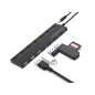 Hub usb 2.0 - 3.0 conceptronic hubbies09 4 puertos 3.0 3 puertos 2.0 con interruptores