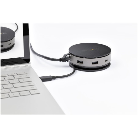 Mini docking startech usb 3.1 gen 2 de 10gbps tipo c con vdeo hdmi o displayport de 4k a 60hz o vga de 1080p