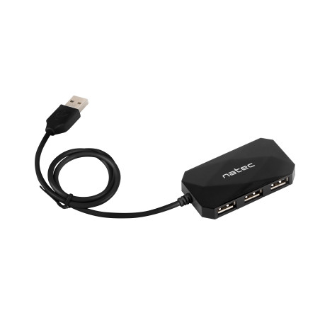 Hub natec locust 4 puertos usb 2.0 negro