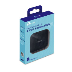TP-Link UH400 hub di interfaccia USB 3.2 Gen 1 (3.1 Gen 1) Type-A 5000 Mbit s Nero