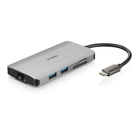 Hub d - link dub - m810 3 usb 3.0 hdmi rj45 usb tipo c lector sd microsd