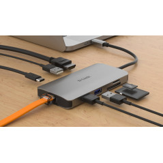 D-Link DUB-M810 replicatore di porte e docking station per laptop Cablato USB 3.2 Gen 1 (3.1 Gen 1) Type-C Alluminio