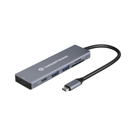 Docking station conceptronic usb tipo c 6 en 1