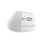 Mouse raton vertical logitech lift 6 botones 4000 dpi wireless inalambrico blanco crudo