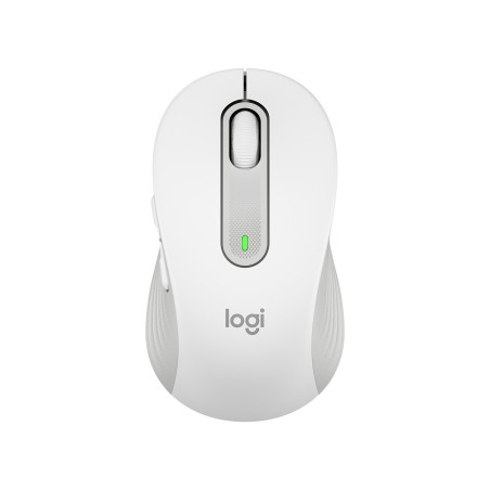 Mouse raton logitech m650 mediano optico wireless inalambrico blanco crudo