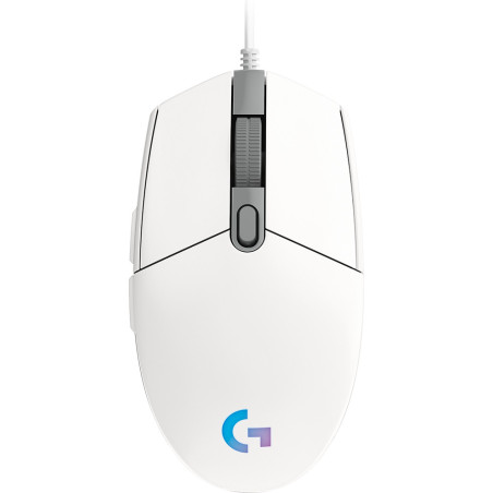 Mouse raton logitech g102 lightsync blanco gaming 8.000 dpi 6 botones