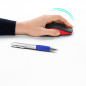 Mouse raton logitech m190 full size optico wireless inalambrico rojo