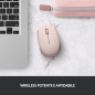 Mouse raton logitech m171 optico wireless inalambrico rosa