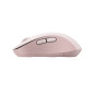 Mouse raton logitech m650 mediano optico wireless inalambrico rosa