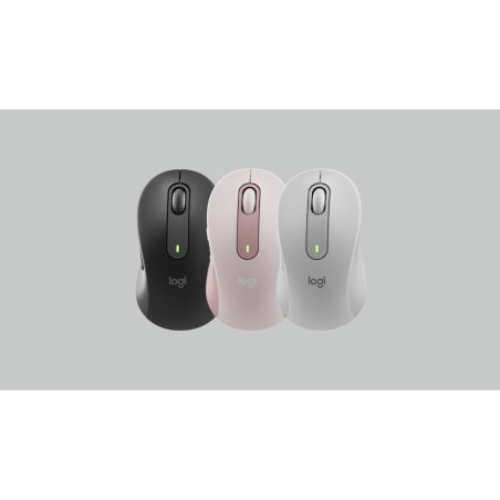 Mouse raton logitech m650 grande optico wireless inalambrico rosa