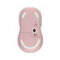 Mouse raton logitech m650 grande optico wireless inalambrico rosa