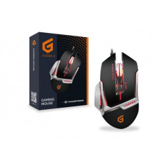 Conceptronic DJEBBEL 8 mouse Gaming USB tipo A Ottico 4000 DPI