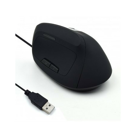 Mouse raton vertical ergonomico ewent ew3157 usb -  1800dpi -  negro