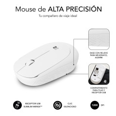 SUBBLIM SUBMO-B2SW011 mouse Ufficio Ambidestro RF Wireless Ottico 1200 DPI