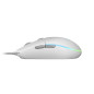 Mouse raton mars gaming mmgw optico usb 6 botones 3200ppp rgb blanco