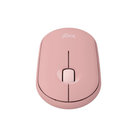 Raton inalambrico pebble mouse 2 m350s rosa bluetooth