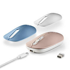 NGS SHELL RB mouse Ufficio Ambidestro RF senza fili + Bluetooth Ottico 1600 DPI