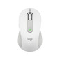 Mouse raton logitech m650 for business mediano wireless inalambrico blanco crudo