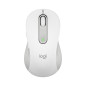 Mouse raton logitech m650 for business grande wireless inalambrico blanco crudo
