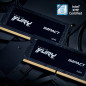 Memoria ram ddr5 32gb 2 x 16gb kingston - sodimm - 5600mhz - pc5 44800 - fury impact - cl40 - 1.1v