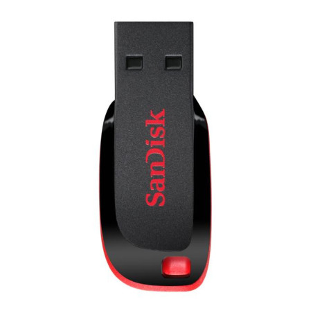 Memoria usb 2.0 sandisk 128gb cruzer blade rojo