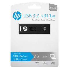 PNY x911w unità flash USB 512 GB USB tipo A 3.2 Gen 1 (3.1 Gen 1) Nero