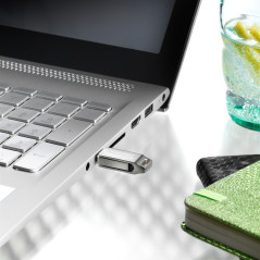 Intenso cMobile Line unità flash USB 64 GB USB Type-A   USB Type-C 3.2 Gen 1 (3.1 Gen 1) Argento