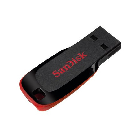 Memoria usb 2.0 sandisk 64gb cruzer blade rojo