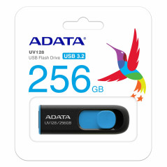 ADATA UV128 unità flash USB 256 GB USB tipo A 3.2 Gen 1 (3.1 Gen 1) Nero, Blu